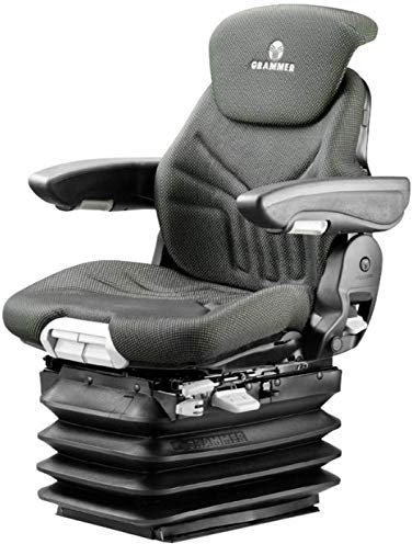 Traktorsitz GRAMMER Maximo Comfort Plus, Bezug aus Stoff, anthrazit grün/silber, MSG 95 A /731 (1288546)
