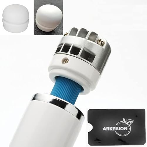 Europe Magic Wand Original-Pack ARKEBION® Testa massaggiante in metallo ispirata al dispositivo di massaggio Hitachi Magic Wand e la sua punta liscia al tatto + copertura per carta RFID