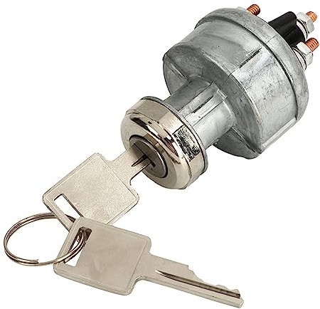 Interruttore di Accensione con 2 Chiavi 6665606 Sostituzione Interruttore Chiave di Accensione per Caricatori Bobcat 310 313 322 440 530 533 630 631 MT50 MT52