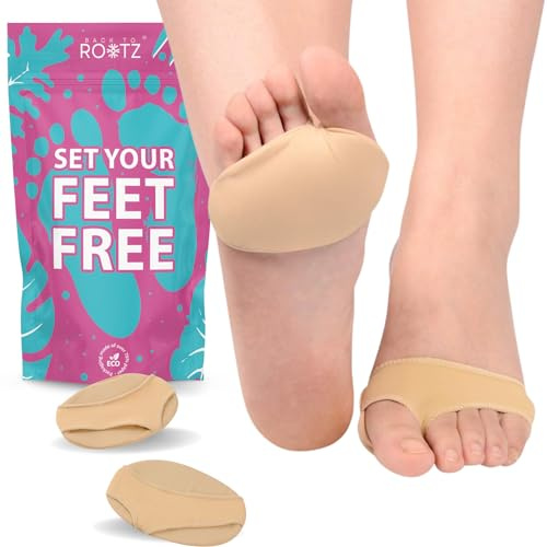 ROOTZ | Cuscinetti Metatarsali Donna e Uomo (1 Paio) | Solette Metatarso in Gel e Tessuto per Dolore da Metatarsalgia e Neuroma di Morton | Taglia S (35-39)
