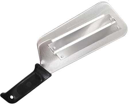 susiodeu Cuchillo triturador de verduras multifuncional de acero inoxidable para aplicaciones amplias, picador rebanador de repollo fácil de limpiar, Negro