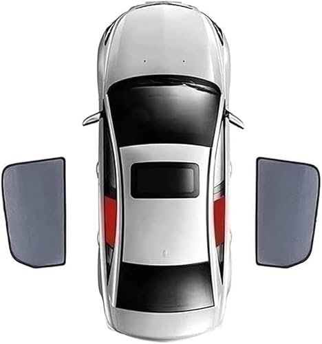 WHLXQ für BMW 3 Series E90 2005-2012 Auto Sonnenschutz Vorhang Fenster Vorhang Magnetisch, Blickdicht zur Privatsphäre, Auto Sonnenblende Wasserdicht,B/2pcs Rear Doors