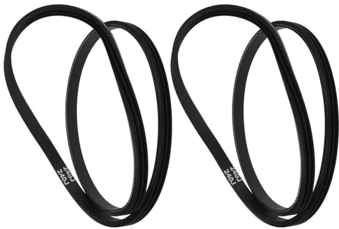 LT Easiyl 2pcs 3PJ610 Metric Poly V-Belt 3 Ribs Rubber V-Belt Circumference 610mm Pitch 2.34mm 3PJ610 Rubber Drive Belt PIX Ribbed Belt for Lawn Mowers Band Saws