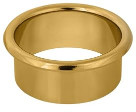 Gedotec Kabelgenomföring för skrivbord - Blank guldmässing - Diameter 50 mm - Tillverkad i Österrike - Kabelgenomföring för limning - Kabelgenomföring i massivt mässing - 1 styck