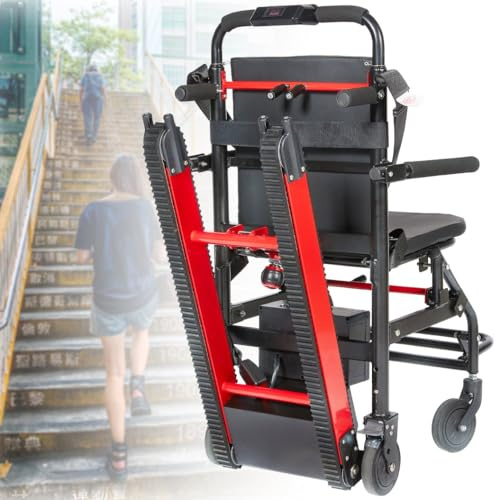 Fauteuil Roulant D'Escalade Sur Chenilles monte-escalier électrique avec châssis à chenilles monte-escalier avec diable pour personnes âgées fauteuils roulants électriques capacité de charge
