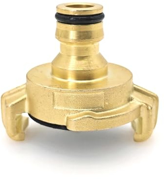 JZK Conector de manguera de latón, accesorio de grifo de agua para manguera Geka para acoplamiento de enchufe de jardín, adaptador de conector rápido del sistema Gardena