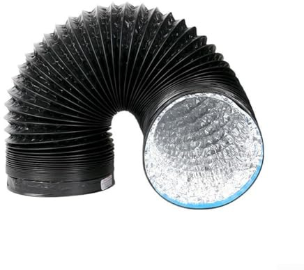 Tubo de ventilación escalable de aluminio de PVC para cocina, diseño ligero para una instalación rápida y un flujo de aire eficiente (100 cm)