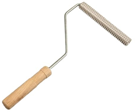 Fxzqgnh Bubble Roller Rodillo Laminador para Fibra de Vidrio Herramienta para Resina Cabeza Metálica Mango de Madera Fabricación en Aluminio Resistente Adecua, rodillo 20x100mm