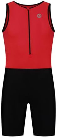Rogelli Kinder Triathlonanzug Florida, Black/Red, 140/152