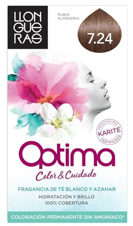 Llongueras Optima - Tinte, color 7.24-almond blond, 200 gr
