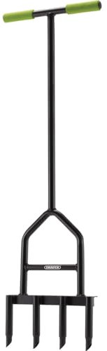 DRAPER 09973 Aireador de césped de 4 Puntas, Verde y Negro