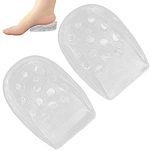 Coppe in gel per tallone, soletta rialzata, inserti per scarpe per aumentare l'altezza, curare i talloni asciutti e screpolati, solette ammortizzanti cellulari