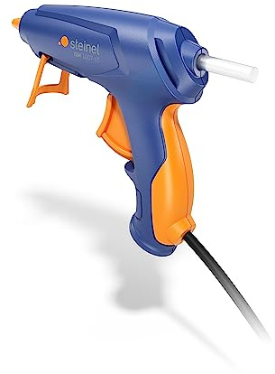 Steinel Varmlimningspistol GlueMatic 1007-LT inkl. 6x limstift 7 mm, Liten smältlimpistol 85°C, 1,5 m kabel, blå