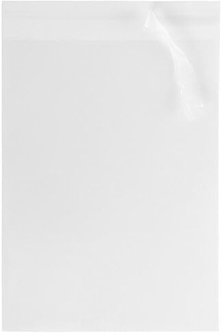 JAM PAPER Clear Cello Sleeves with Self Adhesive Closure - 100 Per Pack - 5 7/16 x 7 3/8 - A7
