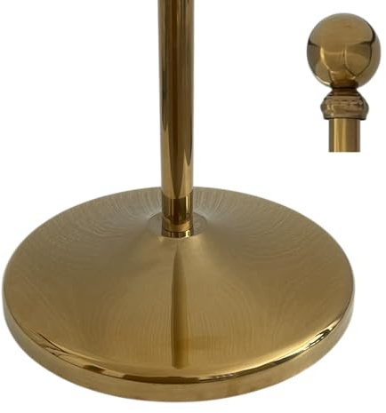Base y mástil de bandera telescópica de hasta 2,5 m. Peso de la base: 3 kg. Soporte de bandera de acero inoxidable (dorado brillante)