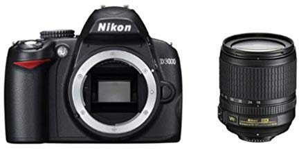 Nikon D3000 SLR Digital Camera Kit ‎incl. 18-105 mm VR lens (image stabiliser) (Renewed)