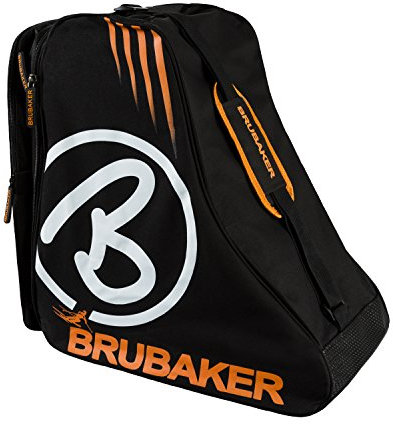 BRUBAKER Davos für Skischuhe Schlittschuhe Inline Skates Roller Blades Schwarz Orange