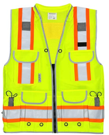 VERO1992 Class 2 Heavy Woven Two Tone Engineer Hi Viz