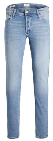 Jack & Jones Jeans Male Slim Fit Jjiglenn Jjoriginal MF 030 Slim Fit Jeans, Blu Denim, 32W x 30L