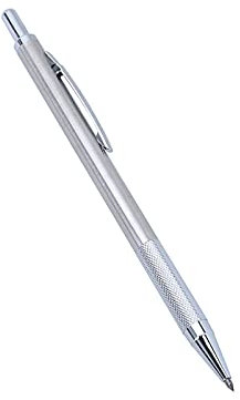 1 stylo à tracer en carbure de tungstène avec clip pour acier inoxydable, céramique, verre, feuille de métal, argent