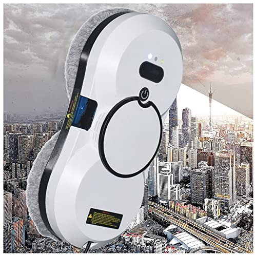 ATRNA Robotique de Nettoyage de Verre, Pulvérisation d'eau Automatique, Robot Laveur de Vitre Automatique Laver Tous Types de Surfaces-White