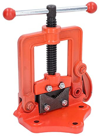 Schwerlast-Rohrschraubstock, Geschmiedeter Schraubstock, Einfädler-Rohrklempnerschraubstock Zum Befestigen von Rohren, Klemmtyp, Passend für Rohre von 12,7 Mm Bis 110 Mm,