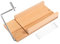 CosyCaya Cheese Slicer Wooden Cutter with Accurate Size Scale,Wire for Butter,Equipped 4 Replaceable Wires SD35F1