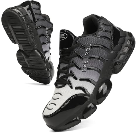 EXETROL Steel Toe Shoes for Men Women Indestructible Composite Toe Safety Sneakers Wide Non Slip Comfortable Lightweight Air Cushion Work Shoes Zapatos de Trabajo para Mujer Hombres Grey 43…