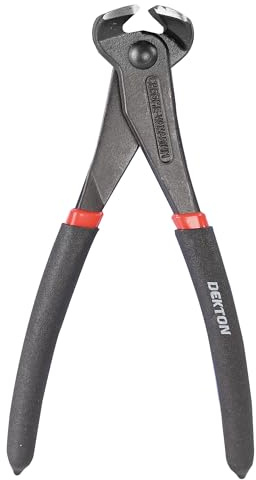 Dekton Pro Top Cutting Plier 8in/200mm-High-precision Cutting Tool For Wire, Cable, Small Fasteners| Heavy-duty Construction| Ergonomic Handles For Control| Ideal For Electrical|Durable & Long-lasting