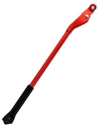 Ronyme Cavalletto per Bicicletta Cavalletto per Bicicletta per Adulti Bici Universale per Ruota Posteriore da 24-29 Supporto Laterale per Bicicletta Gamba, Rosso