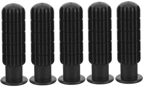 BESTonZON 5St Fußballmaschinengriff Kickergriffgriff Ersatzgriffe für Kickertische Austausch des Griffs für den Tischkicker Ersatz-Kickergriff Kickergriffe aus Kunststoff PVC-Material Black