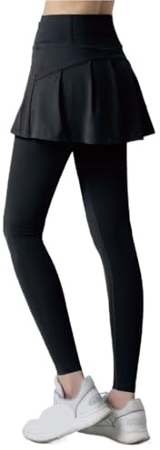 HWJFDC Falda Tenis Mujer Pantalones De Tenis For Mujer, Falda, Leggings, Evita Fugas De Luz, Mono, Leggings, Falda Deportiva De Tenis(M)