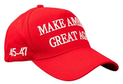 KGDUYC Trump 2024 MAGA Hat Make America Great Again Donald Trump Slogan avec Drapeau américain Casquette réglable Keep America Great Baseball Hat Rouge, Rouge, One Size-M - A