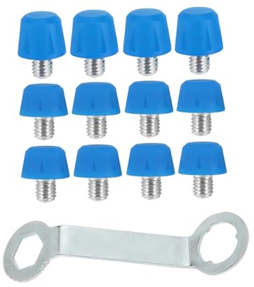 SZLIFE Lot de 12 crampons de rechange pour chaussures de football, accessoires confortables pour chaussures de sport en intérieur et en extérieur, baskets