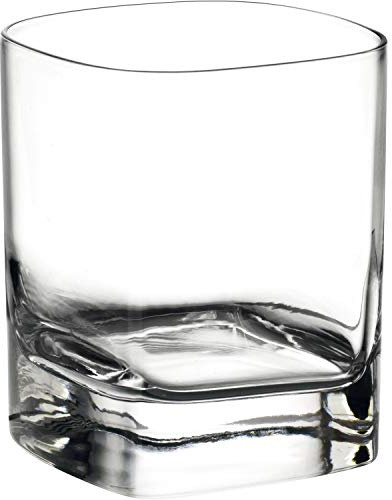 Luigi Bormioli - Strauss - Whisky/ Tumbler Crystal Glasses - Dishwasher Safe - Made in Italy - Set of 4, 290ml