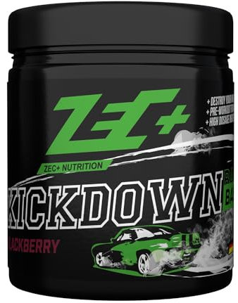 Zec+ Nutrition Kickdown - Pre Workout Shake mit Aminosäuren - Black Berry 360gr