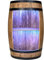 weeco Weinfass als Weinregal - Weinschrank Barschrank LED RGB Leuchten, Bar Tisch aus Holzfass, Wein Rack Flaschenständer deko Fassbier/hausbar Komodenschrank Holz Fass fur Wohnzimmer