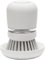 Brabantia Refillable Soap Dispensing Washing Up Brush (Light Grey) Secure Grip Palm Brush with Storage Tray