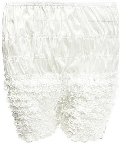 ZUYPSK Culotte longue pour femme avec volants en dentelle pour femme