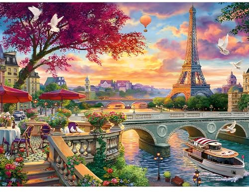 DAERLE 5D Diamant Painting Bilder Stadt Szenerie, Diamond Painting Stickerei Malerei Kits, Landschaft Diamond Painting Set für Wanddekorationen und Zuhause Dekor 40x30cm