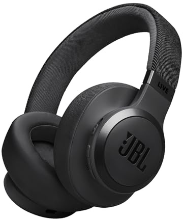 JBL Live 770 NC Style/Design/Hybride Bruit/Bluetooth Activé/Multipoint/Casque supra-auriculaire/Noir/JBLLIVE770NCBLK
