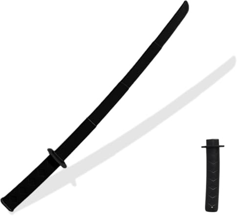 VYZUTR Épée télescopique imprimée en 3D, Jouet Katana Fidget imprimé en 3D, modèle d'épée de samouraï rétractable par gravité imprimé en 3D, Jouet de samouraï rétractable en Plastique Amusant (Noir)
