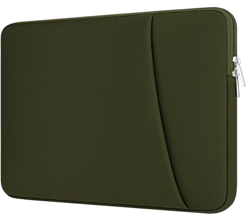 HEDUGO Funda para Portátil con Bolsillo para Accesorios con Cremallera Compatible con MacBook Air/Pro de 13 a 14 Pulgadas Funda Ordenador Portatil Acolchada para Portátil/Chromebook de 13”a 14”