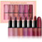 KARLOR 6 Pcs Matte Lipstick Set - Rose, Rosewood, Nude, Red, Pink, Coral - 24 Hour Long-lasting - Silky Moisturizing - Lipstick Gift Set