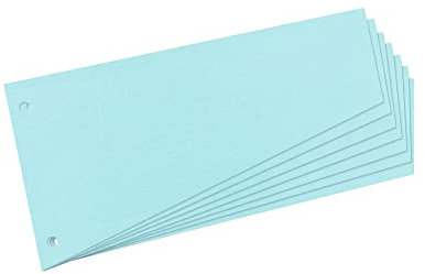 Herlitz Trennstreifen Trapez, Blau, 120 x 230 mm, 100 Stück