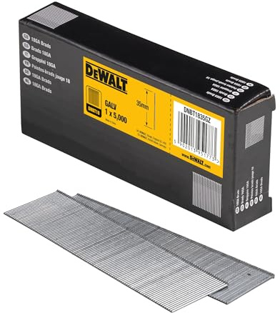 Dewalt BT-Stifte DNBT1835GZ(galvanisiert, Magazinwinkel:0°, Länge: 35 mm, ø: 1,25 x 1,00 mm, passend zu Akku Nagler DC602, DC608 sowie zu Druckluft-Naglern DPN1850PP u. DPSB2IN1) 5.000 St.