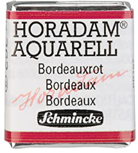 Schmincke - HORADAM® Aquarell – feinstes Künstleraquarell, 362 Bordeauxrot, 14 362 044, 1/2 Eimer