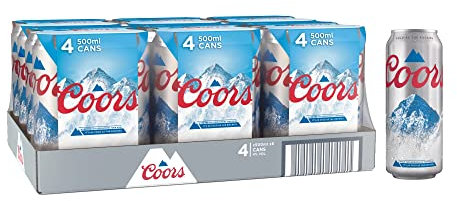 Coors Lager Beer 24 x 500 ml (cans)