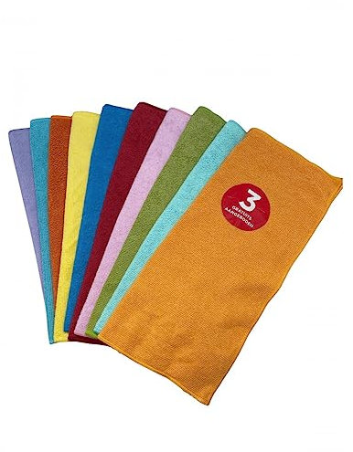 Venteo Chiffons de Nettoyage en Microfibre - Serviettes Tout Usage – Douce Anti-Rayure - Lot de 7 Chiffons Microfibres + 3 gratuits