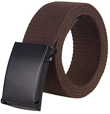 Momolaa Unisex Leinwand GürtelTaktischer Gürtel Stoffgürtel Canvasgürtel Elastischer Stoffgürtel Elastik Flechtgürtel Gürtel mit Metallschließe Canvas Belt für Damen und Herren